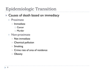 Epidemiological Transition