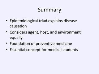 Evidence Triad Comprehensive Overview of the Epidemiological Triad in Disease ...