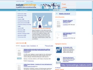 http:// precedings.nature.com / 