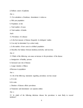 Epidemiology | DOCX