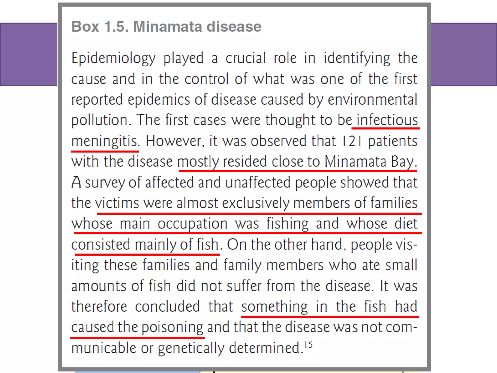 2. Methyl Mercury poisoning