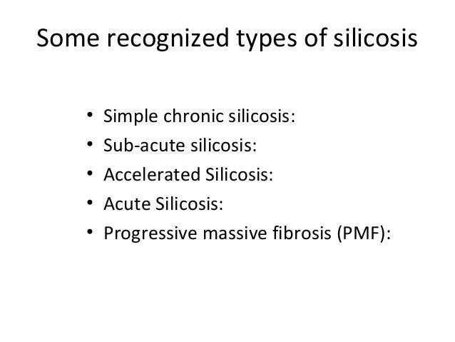 Epidemiology Silicosis
