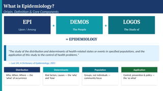 Comprehensive Epidemiology: Concepts, Measurements, and Global ...