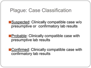 Epi Case Process Classification Algorithm Epidemiology and prevention of plague | PPTX