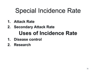 Epidemiology: Concepts, Measurements, and Study Types. Lecture 3 ...