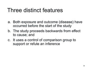 Backwards Directed Study Types Epidemiology: Concepts, Measurements, and Study Types. Lecture 3 ...