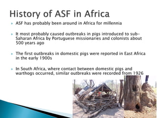 Epidemiology of African swine fever virus in southern Africa