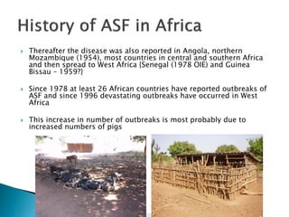 Epidemiology of African swine fever virus in southern Africa