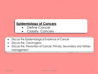 Epidemiology and Prevention of cancer | PDF