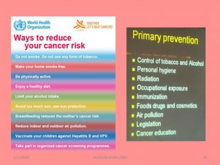 Epidemiology and Prevention of cancer | PDF