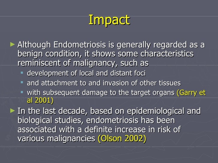 Epidemiology of endometriosis