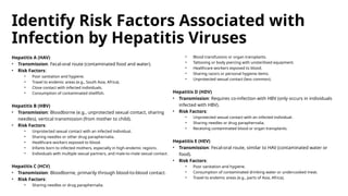 Overview of Hepatitis Epidemiology and Public Health Strategies | PPTX