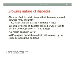Epidemiology of Non Communicable Diseases (NCDs) | PDF