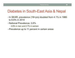 Epidemiology of Non Communicable Diseases (NCDs) | PDF