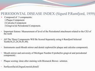 Epidemiology of periodontal disease | PPTX
