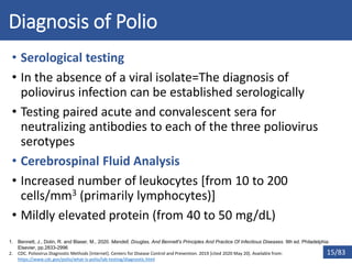 Polio Test Epidemiology of Polio and Lesson learnt from polio eradication | PPTX