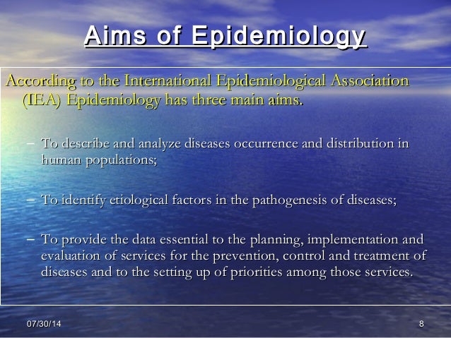 why is causation important in epidemiology