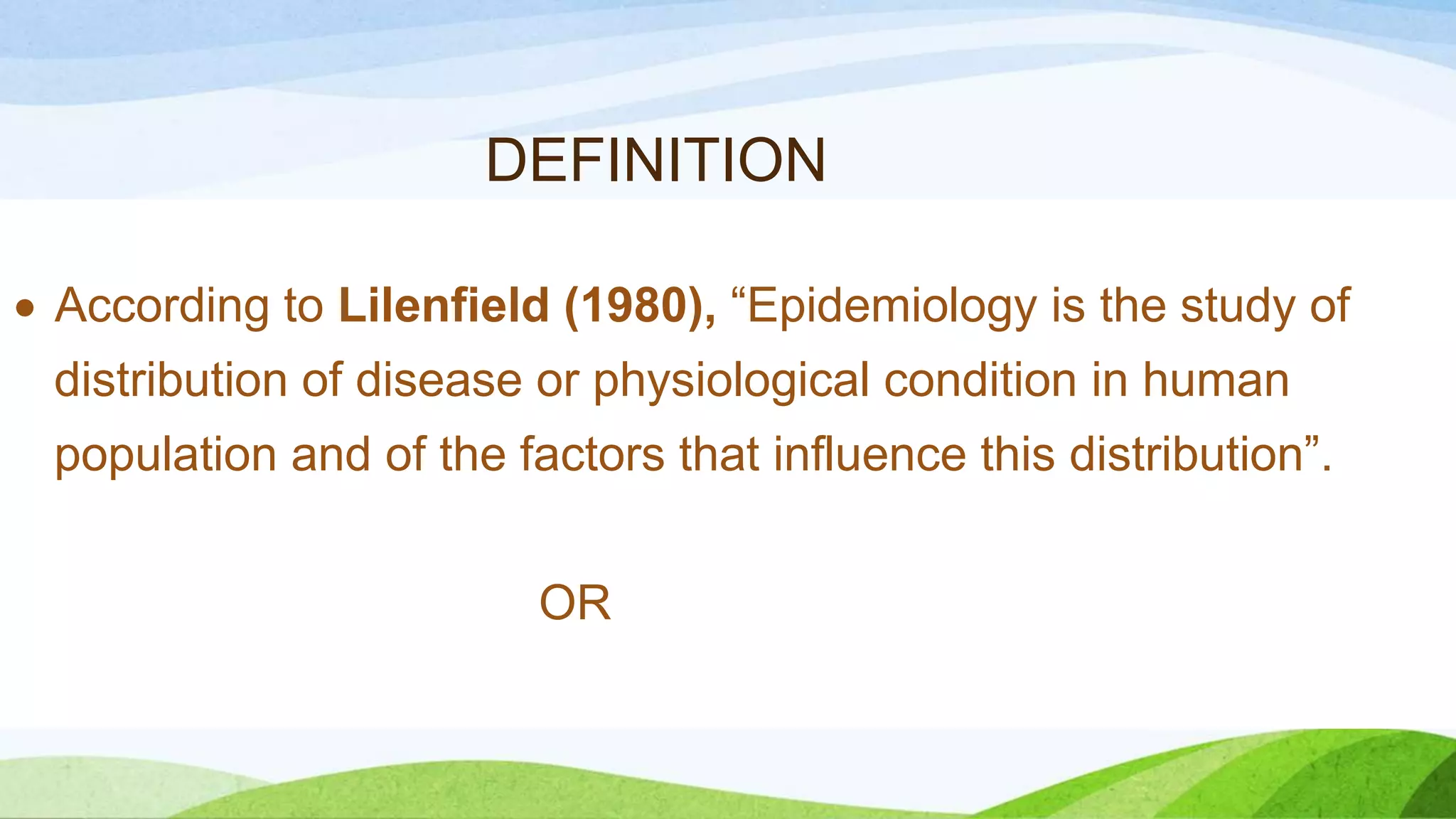 EPIDEMIOLOGY PPT.pptx | Infectious Diseases | Diseases and Conditions