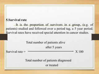 Survival Rates Questionnaire.pdf introduction to epidemiology community health nursing | PPTX