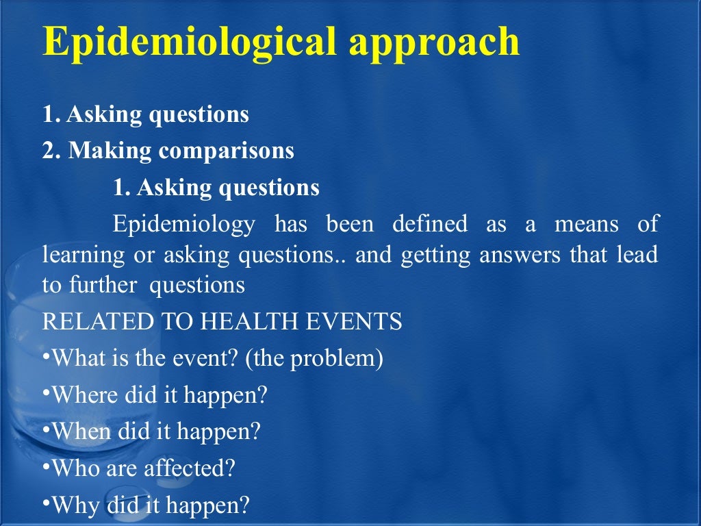Epidemiology for nursing student