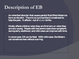 Epidermolysis Bullosa | PPT