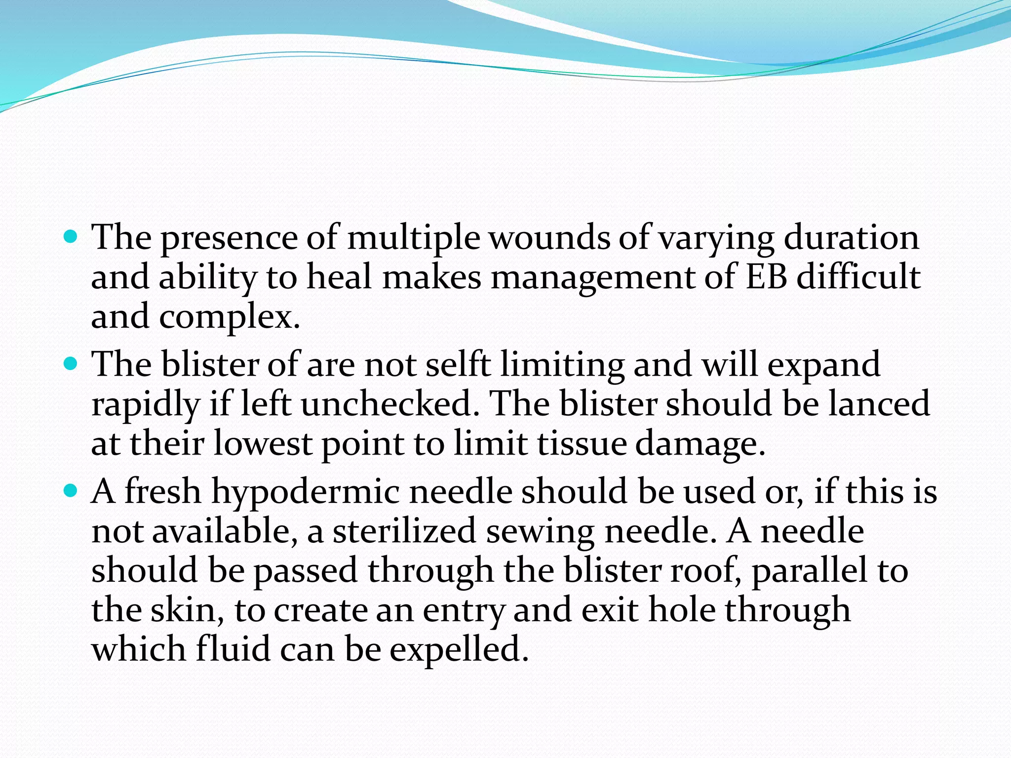 Epidermolysis bullosa complete | PPTX