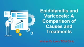 Epididymitis and
Varicocele: A
Comparison of
Causes and
Treatments
Wuhan Dr.Lee’s TCM Clinic
 