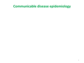 Communicable disease epidemiology
1
 