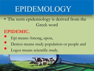 Epidiomology | PPTX