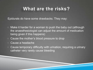 Epidural | PPTX