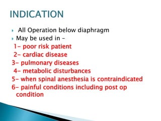 Epidural Anesthesia Nursing Foundation Pptx