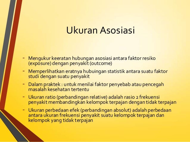 Ukuran epidemiologi