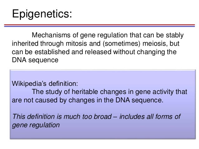 concept of epigenetics Whatever the vagaries of the definition, the ideas and scientific data that underlie the present concept of epigenetics have been accumulating steadily since the. concept of epigenetics Whatever the vagaries of the definition, the ideas and scientific data that underlie the present concept of epigenetics have been accumulating steadily since the.