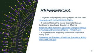 Epigenetics and its effects in pregnancy by Dr. Mohamed Salem | PPTX