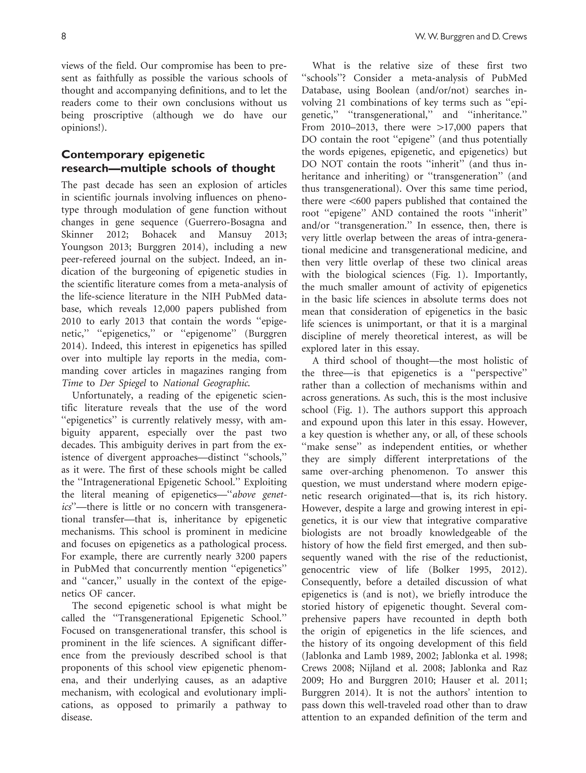 Epigenetics comparative biology | PDF