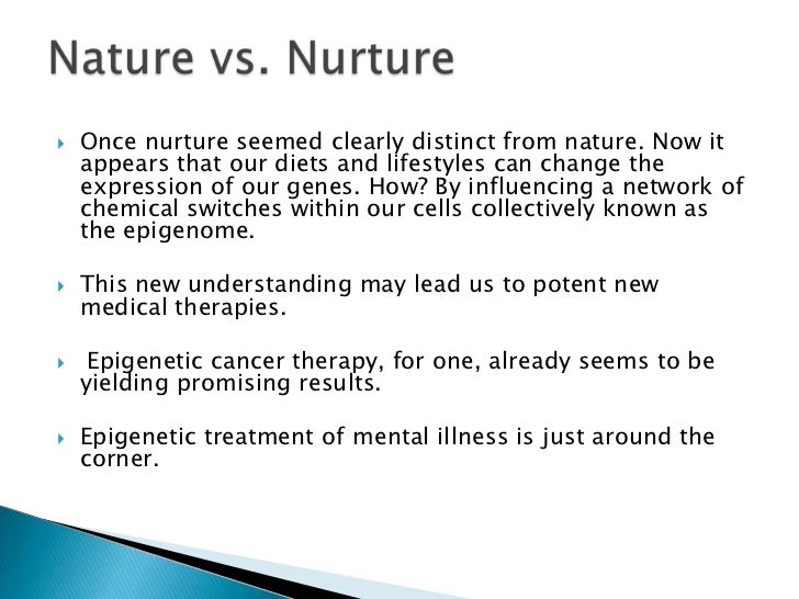Nature Vs Nurture And Diets Nature Vs Nurture And Diets
