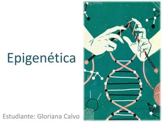 Epigenética
Estudiante: Gloriana Calvo
 