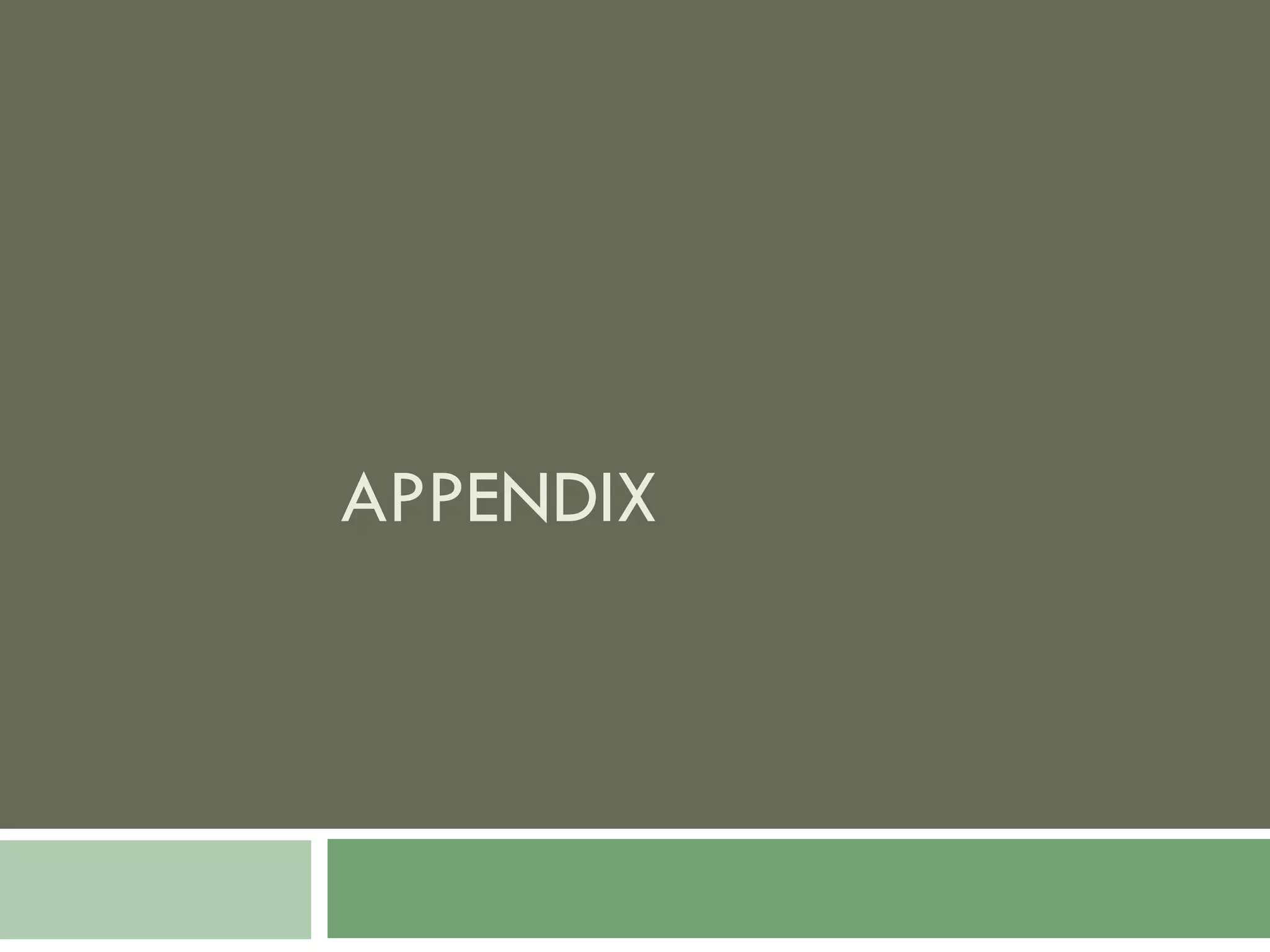 APPENDIX 