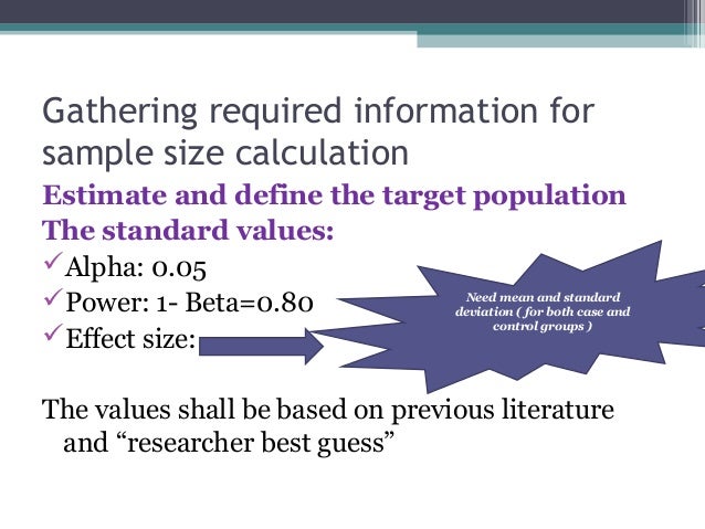 Sample Size Calculation On Epi Info