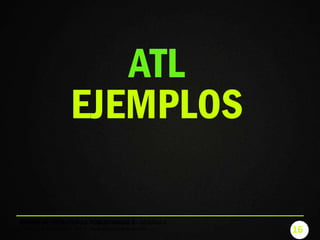 16
DISEÑO DE ESTRATEGIAS PUBLICITARIAS II - SEMANA II
FILIP ZIOLKOWSKI © 2015 - www.filipontheroad.com
ATL
EJEMPLOS
 