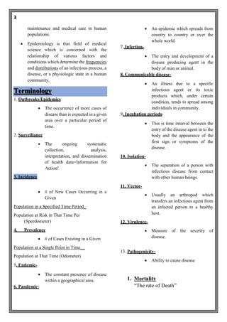 EPIDEMIOLOGY | PDF