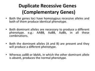 Epistasis and its different types | PPTX