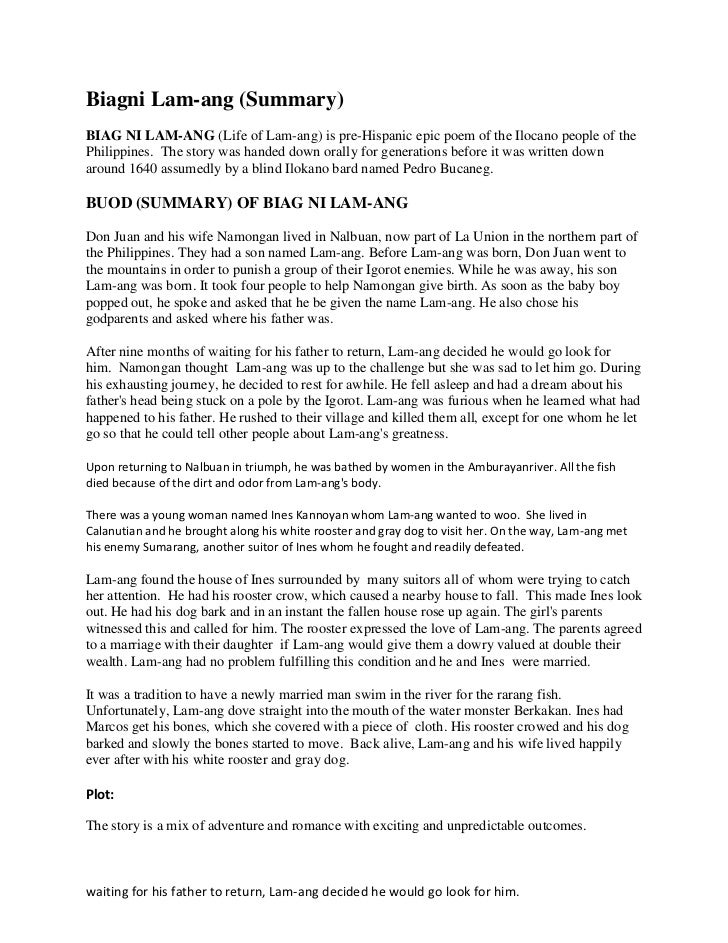 critics about biag ni lam ang Fm4422n acacio, angel a pagsasalin sa pilipino ng "biag ni lam-ang of what the critics have said about iti biag ni principe orlino ken. critics about biag ni lam ang Fm4422n acacio, angel a pagsasalin sa pilipino ng "biag ni lam-ang of what the critics have said about iti biag ni principe orlino ken.