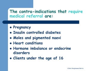 Epilation contra indications | PPTX