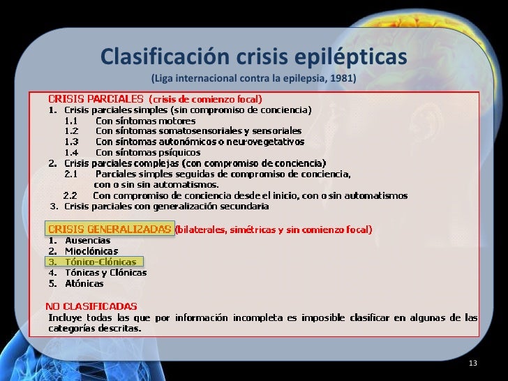 Epilepsias definición, clasificación y causas.