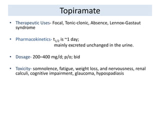 Management of Epilepsy, GTCS, | PPTX