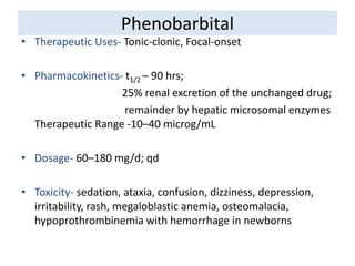 Phenobarbitol Rash Management of Epilepsy, GTCS, | PPTX