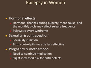 How Is Epilepsy Diagnosed?Clinical AssessmentPatient historyTests (blood, EEG, CT, MRI or PET scans)Neurologic examID of seizure typeClinical evaluation	to look for causes