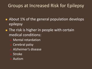 What Factors InfluenceDecision to Treat?Treatment may be appropriate:Abnormal EEGPrevious seizurePartial seizureDriverOther neurologic impairmentElderlyTreatment may NOT be appropriate: Single seizureNo historyNeurologically normalYoung ageSide effects