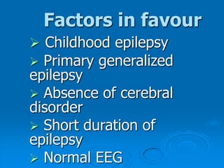 Effects of phenytoin levelsLevel (mg/ml)		Effect0-10                 Subtherapeutic10-20               Therapeutic20-30               Mild toxicity; nystagmus, mild ataxia30-40               Moderate toxicity ; ataxia prominent> 40                 Severe toxicity; ataxia,  conscious -                        ness, encephalopathy